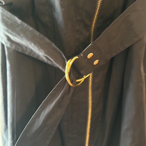 LIKE NEW TORY BURCH SLEEVELESS SAFARI BELTED NAVY DRESS - Size 10 - Picture 4 of 9